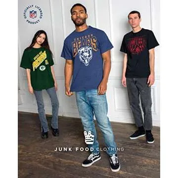 Junk Food Clothing x NFL - Denver Broncos - Team Helmet - Unisex Adult Short Sleeve Fan T-Shirt for Men and Women - Size 3X-Large