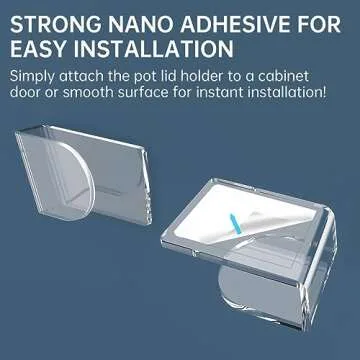 NiHome Acrylic Pot Lid Organizer - Elegant & Versatile Design