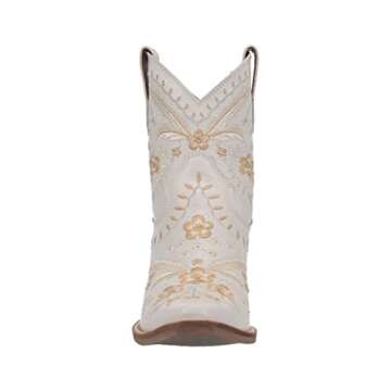 Dingo Boots Women's Primrose Fashion Boot, White, 9