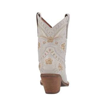 Dingo Boots Women's Primrose Fashion Boot, White, 9