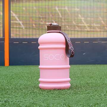 SOCOO 2.2L BPA-Free Water Jug for Fitness & Sports