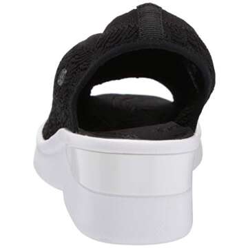 BZees womens Secret Wedge Sandal, black crochet, 6.5 M US