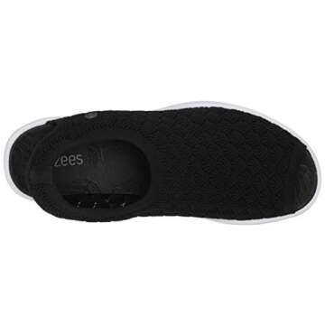 BZees womens Secret Wedge Sandal, black crochet, 6.5 M US