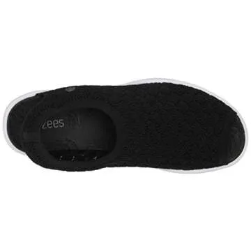 BZees womens Secret Wedge Sandal, black crochet, 6.5 M US