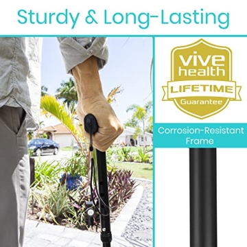 Lightweight Vive Folding Cane - Portable & Fashionable Walking Aid