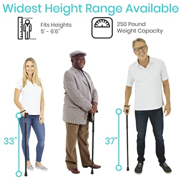 Lightweight Vive Folding Cane - Portable & Fashionable Walking Aid
