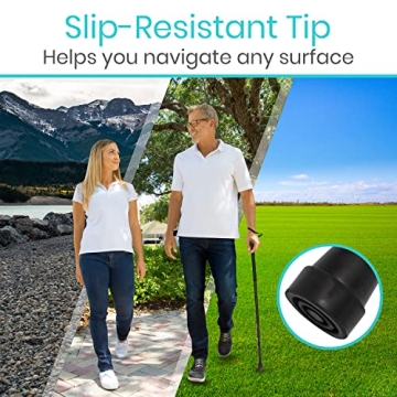 Lightweight Vive Folding Cane - Portable & Fashionable Walking Aid