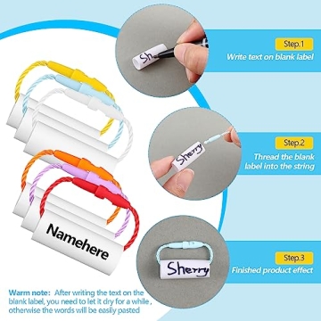 Crowye Waterproof Shoe Tags for Kids - 400 Pcs Durable Labels