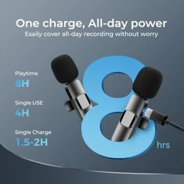 YRF Mini Wireless Lavalier Microphone for Clear Audio Recording