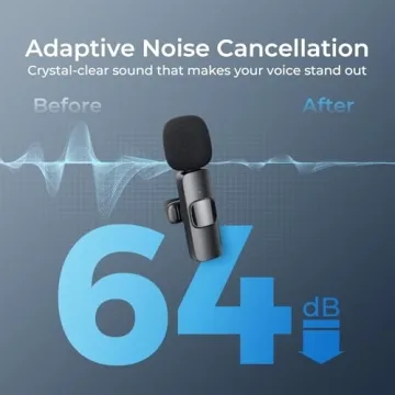 YRF Mini Wireless Lavalier Microphone for Clear Audio Recording