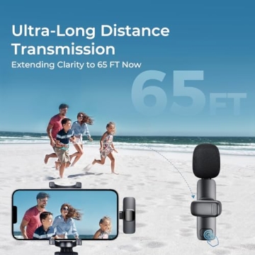 YRF Mini Wireless Lavalier Microphone for Clear Audio Recording
