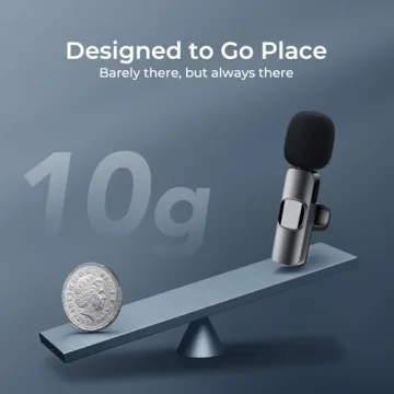 YRF Mini Wireless Lavalier Microphone for Clear Audio Recording