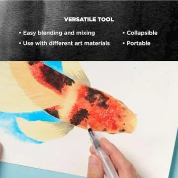 SAKURA Koi Water Brush - Water Brush for Watercolor - 4 ml Tank - Large Brush Tip