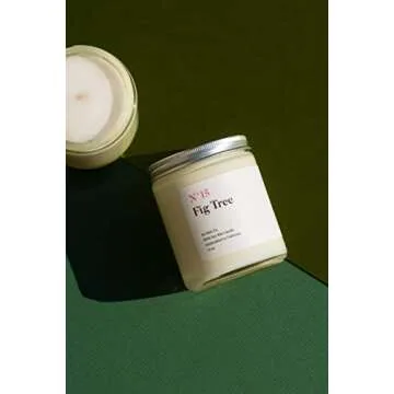 Mia's Co Fig Tree Scented Candle, Handmade with Natural Soy Wax and Cotton Wicks, 7.5 oz Minimalist Candle for Home, Long Lasting Burning, Candle Gift for Women