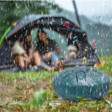 BUSOHA 3" Steel Rain Drum for Outdoor Gardens