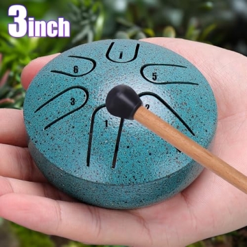 BUSOHA 3" Steel Rain Drum for Outdoor Gardens