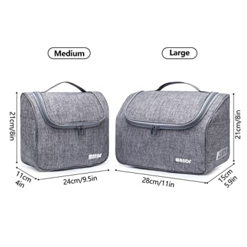WANDF Hanging Toiletry Bag - Lightweight & Water-Resistant Organizer