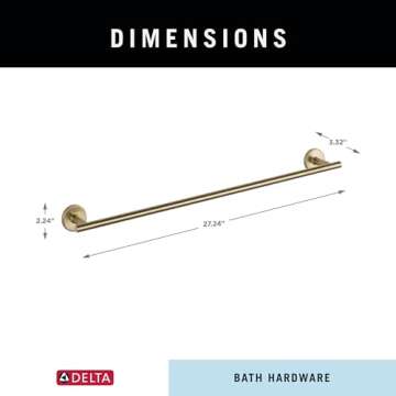 Delta 759240-CZ Trinsic 24 in. Towel Bar in Champagne Bronze