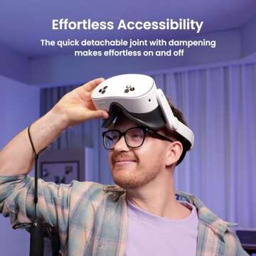 KIWI design K4 Comfort Head Strap Accessories for Meta/Oculus Quest 3/3S, Non-Battery Lightweight Head Strap