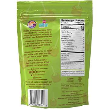 Zollipops Caramel & Green Apple, 10.4oz, Sugar-free, Allergy-free, Vegan, KETO & Diabetic Friendly, ...