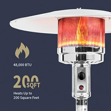 KEZATO 48,000 BTU Outdoor Patio Heater - 87 Inches Tall