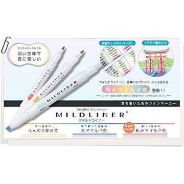 ZEBRA MILDLINER Highlighter pen markers, Mild Gray (WKT7-MGR) x 10