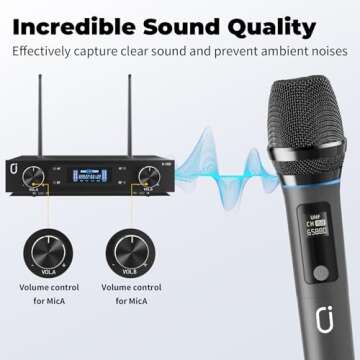HWWR Wireless Microphones for Karaoke and Events