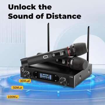 HWWR Wireless Microphones for Karaoke and Events