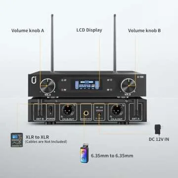 HWWR Wireless Microphones for Karaoke and Events