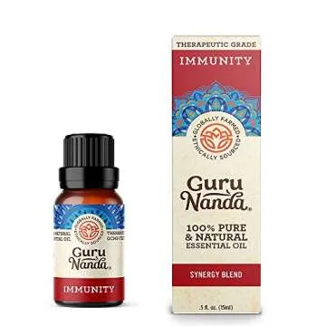 GuruNanda Immunity Blend Essential Oil (Pack of 2) - Pure Therapeutic Grade Oil for Immune Support