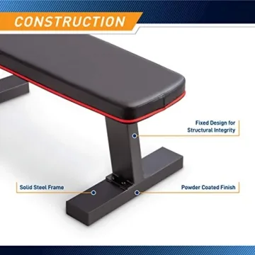 Marcy Deluxe Flat Bench - Durable Home Gym Equipment
