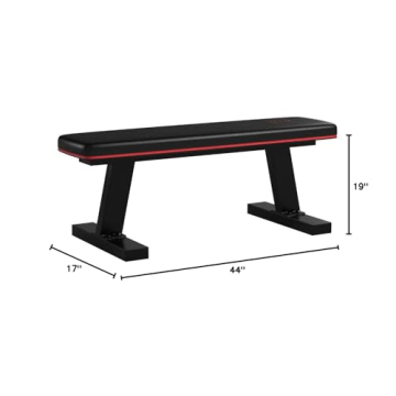 Marcy Deluxe Flat Bench - Durable Home Gym Equipment