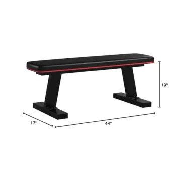 Marcy Deluxe Flat Bench - Durable Home Gym Equipment