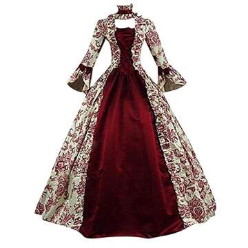 Luwita Velvet Cloak Victorian Dress for Women