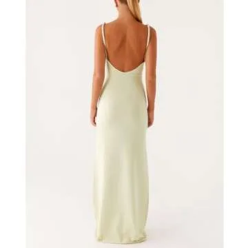 Giraropa Sexy Spaghetti Strap Maxi Dress for Women