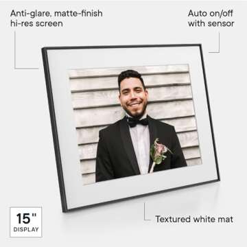 Aura Walden 15" WiFi Digital Picture Frame - Best Gift