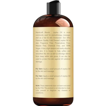 Handcraft Blends Jojoba Oil - Pure Hair and Skin Care Oil - 16 Fl Oz