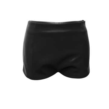 Fallorchid Women's Faux Leather Shorts for Edgy Style