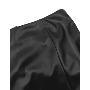 Fallorchid Women's Faux Leather Shorts for Edgy Style