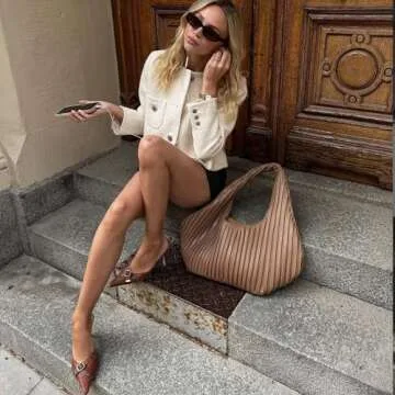 DOEYG Brown Kitten Heels for Women Pointed Toe Heels Mules Closed Toe Heeled Mules for Women Vintage Heels Dressy Sexy Pointy Heels Slip on Stiletto Heels Pumps Size 7.5