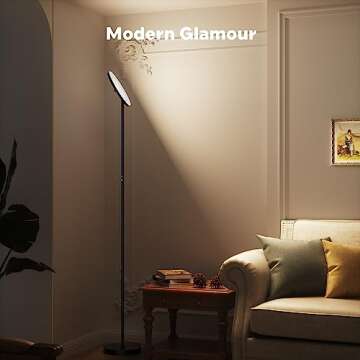 SIBRILLE 36W LED Floor Lamp - Bright & Dimmable Lamp