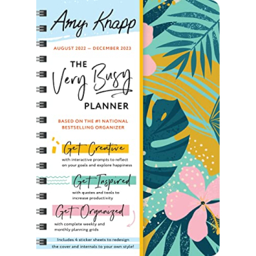 2023 Amy Knapp's The Very Busy Planner: 17-Month Weekly Organizer for Women with Stickers (Student a...