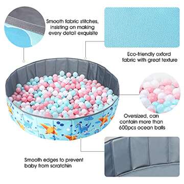 OMNISAFE Kids Ball Pit - Portable & Durable Fun