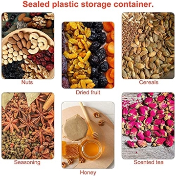 Axe Sickle Clear Plastic Airtight Storage Jars 3 PCS