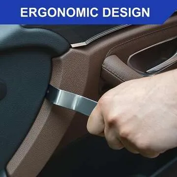 AXELECT 6PCS Trim Removal Tool ,Metal Pry Tool Auto Trim Tools Car Interior Audio Installation Fastener Remover Car Panel Removal Tool