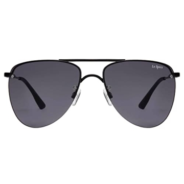 Le Specs The Prince Matte Black Aviator Sunglasses Unisex