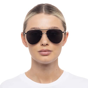 Le Specs The Prince Matte Black Aviator Sunglasses Unisex