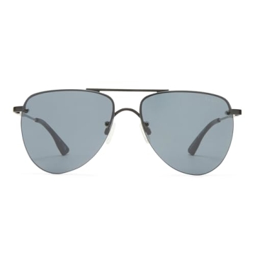 Le Specs The Prince Matte Black Aviator Sunglasses Unisex