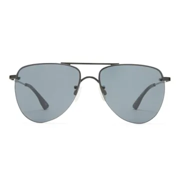 Le Specs The Prince Matte Black Aviator Sunglasses Unisex