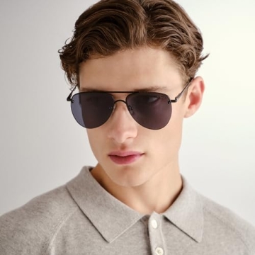 Le Specs The Prince Matte Black Aviator Sunglasses Unisex